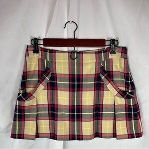 Princess Vera Wang plaid pleated mini skirt size 3